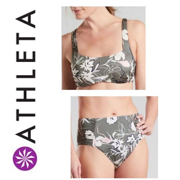 NWT Athleta Aqualuxe Wildflower Bikini Swimsuit - Picture 1 of 15